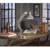 Litex Industries: Adjustable Executive Task Table Lamp in Brushed Steel