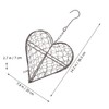 DOITOOL Stylish Heart Shaped Hanging Basket Planter Iron Wire for