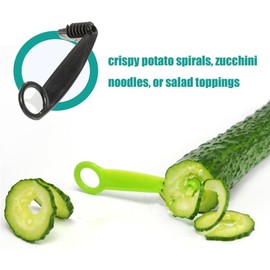Kitchen Spiral and V-Shaped Tools, Spiral Slicer Blade Hand Slicer Cutter Potato Cucumber Vegetables Spirals Knife Kitchen Accessories Tool,Manual Screw Peelers Kitchens and Dining Toolings