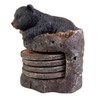 Black Bear Coaster Holder With 4 Coaster Set