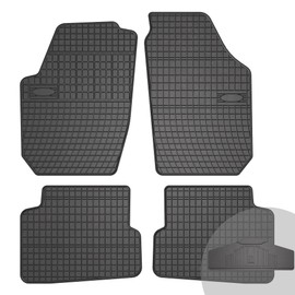 FROGUM EL Toro Rubber Mats All Year Round Set of Car Floor Mats for Skoda Fabia II 2006-2014 | Durable Rubber Material | 1.5 cm Protective Edge