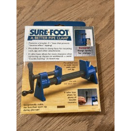 ROCKLER Sure-Foot Pipe Clamp For Woodworking ~ Use With 3/4” Black Pipe