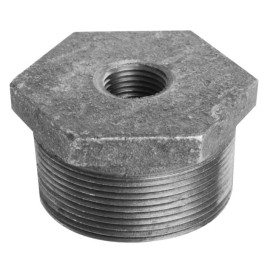 Ward 1DXE.BB 1-1/2" x 3/4" FNPT x MNPT Hex Head Pipe Bushing 125 lb