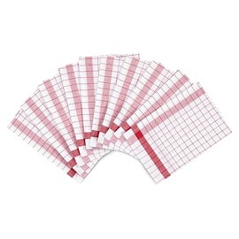Ross - Exclusive - 10 x Tea Towels - Cotton - Linen - in Set (Red)