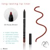 Nudy Brown Makki Long Lasting Lip Liner glide pencil intense