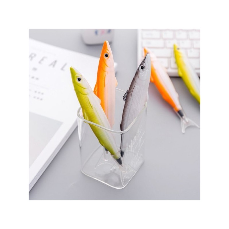 Unique fish sardine ballpoint pen that writes well useless pointless