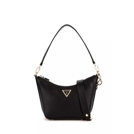 GUESS Eco Gloriana Top Zip Shoulder Bag, Black