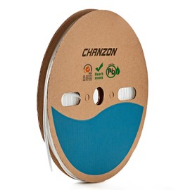 Chanzon 3:1 Ratio - 80ft Roll - Heat Shrink Tubing 1/16" (1.6mm) - Marine Grade Waterproof Adhesive Lined - (25M Total Length) Clear/Transparent Polyolefin Sleeving Wrap Shrinking 3 to 1 Ratio 1pcs