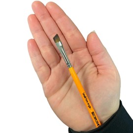 Fusion Body Art Face Painting Brushes By Jest Paint Short Small Firm Angle 1/4 Inch