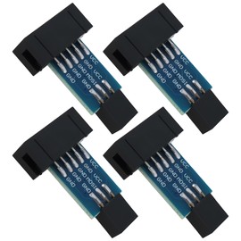 OTOTEC 4Pcs 10pin Zu 6pin ISP Programmer Adapter Kompatibel mit Atmel AVR Kompatibel mit Ard-uino