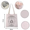 VAMSII Libra Tote Bag - Cosmetic Tote Bag - White