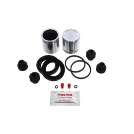 Bigg Red - Front Brake Caliper Repair Seal Kit and Pistons - Compatible with Wagon R+, / Vauxhall Agila