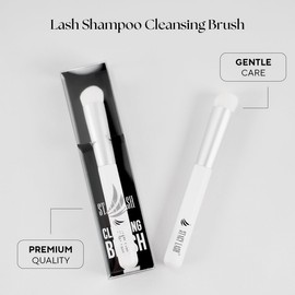 STACY LASH Eyelash Brush for Cleansing | Lash Bath Cleaning Brush | Premium Lash Shampoo Brush for Eye Makeup Removing for Lash Extensions & Natural Lashes | Lash Tech Supplies