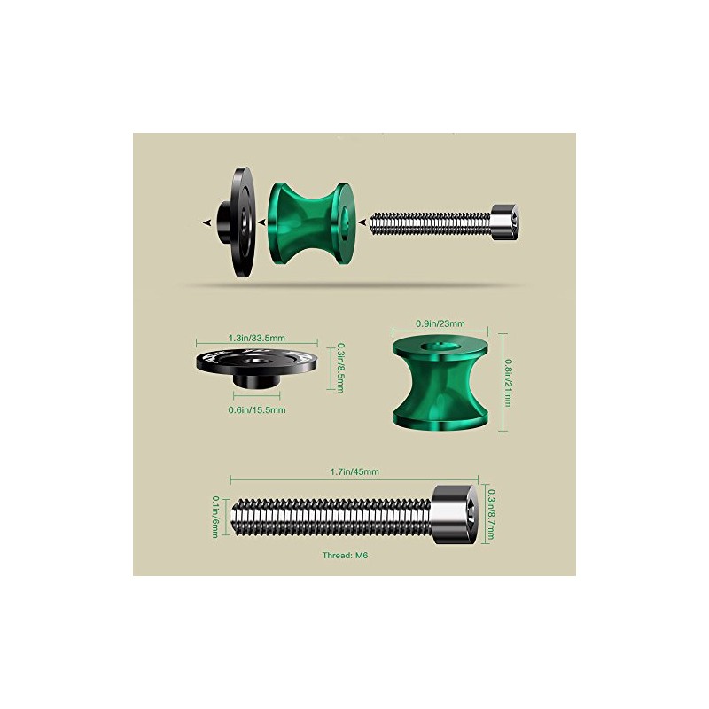M6 *1.5 Thread CNC Billet Swing Arm Spools Sliders Stand