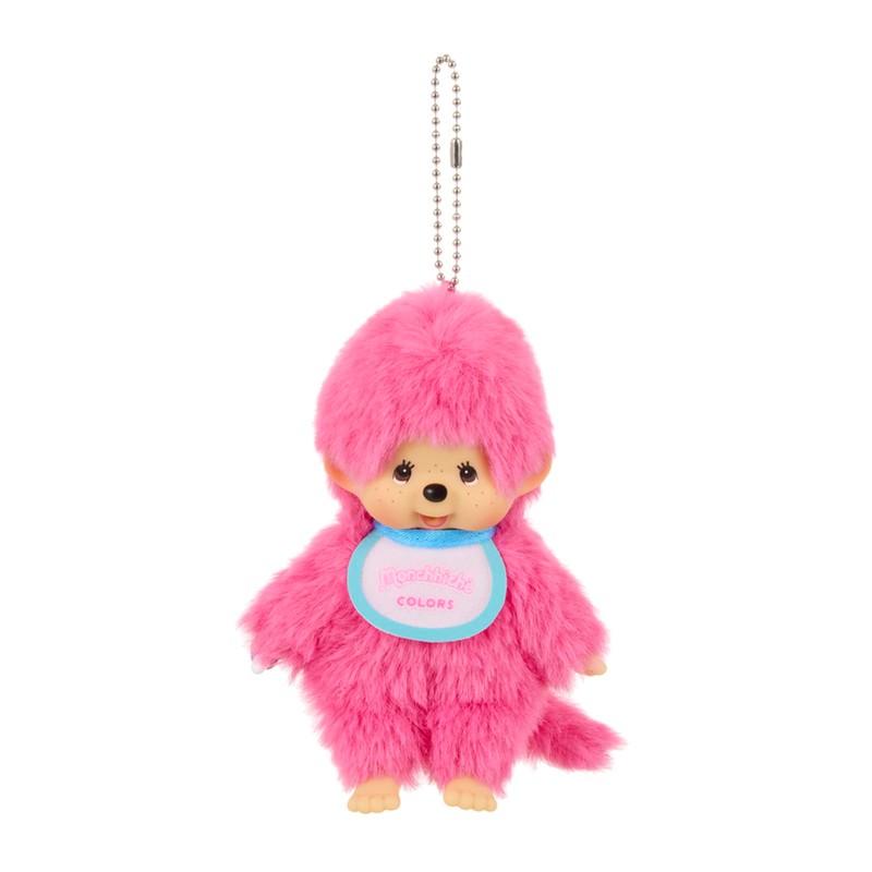 Sekiguchi Monchiguchi Colors Key Chain, Berry Pink, 203345 H 5.3