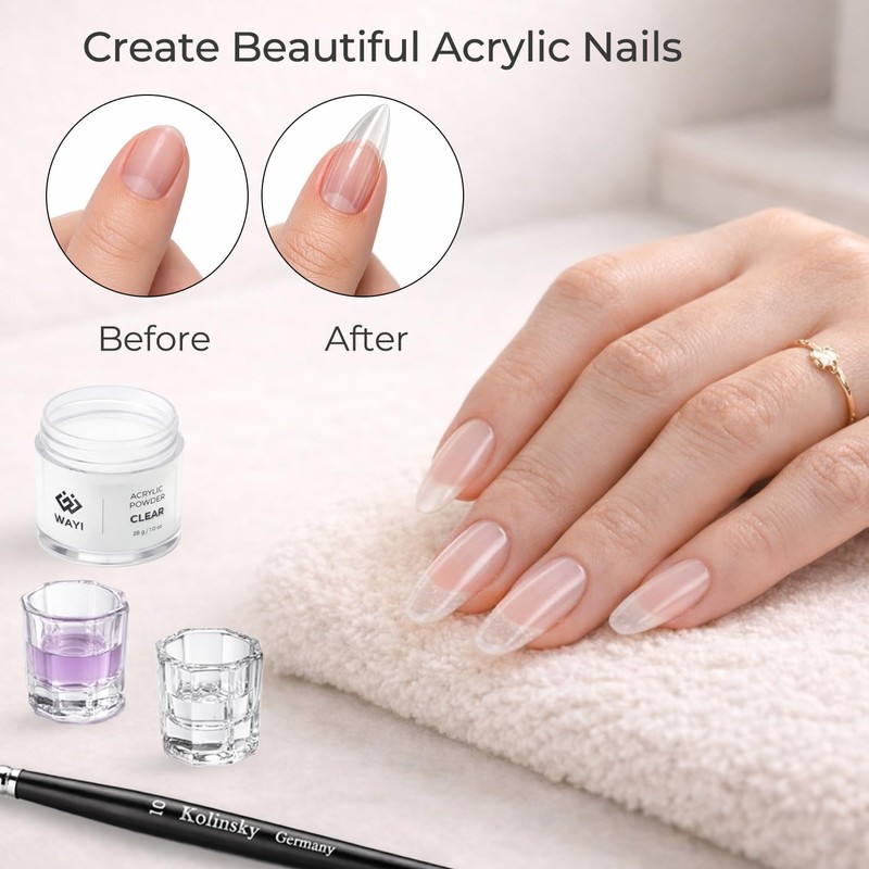 WAYI Acrylic Nail Kit for Beginners – All-in-One Starter Set