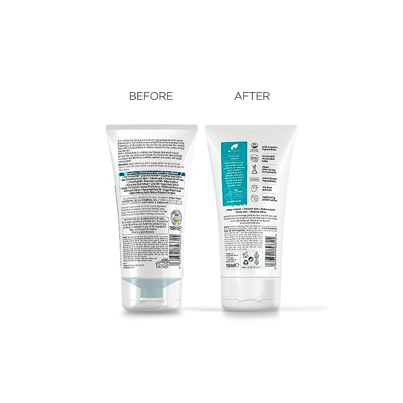 Dr Organic, Organic Skin Clear Face Scrub , Natural ,