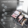 Joligrace Makeup Train Case Makeup Case Organizer Portable Cosmetic Box