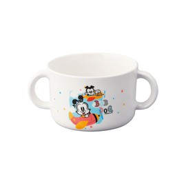 Taiwa MC-5-LBD Children's Tableware, With Both Hands, Cup, 6.7 fl oz (220 ml), Diameter 4.7 fl oz (12.0 cm), Height 2.2 inches (5.5 cm), Plastic, Soup Plate, Dishwasher Safe, Storage Box, Lunch Cup,