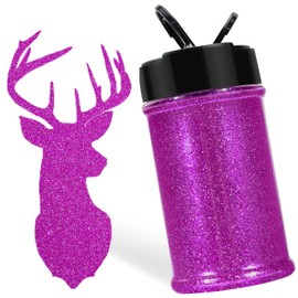 HTVRONT Purple Fine Glitter for Crafts - 50g/1.76oz Extra fine Glitter for Resin, 1/128''Portable Ultra Fine Glitter for Nails, Tumblers, Ornaments, Makeup, Body, Craft Glitter Bulk, Purple Glitter