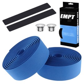 EMPT ES-JHT020 EVA Road Handlebar Tape, Cushion EVA Bar Tape, Road Pista Drop Handlebar Tape, *End Caps, End Tapes Included (Blue)