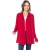 LEEBE Women and Plus Size Open Front Cardigan (1X-5X) (Red,