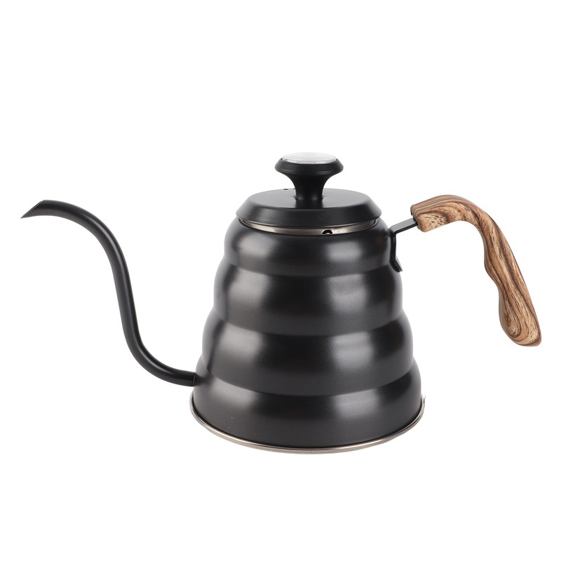 1.2L Stainless Steel Tea Coffee Kettle with Thermometer Gooseneck Spout
