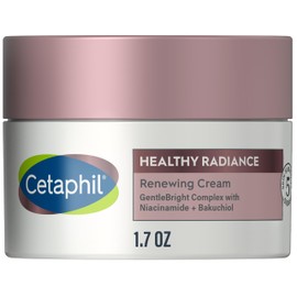 Crema facial de Cetaphil, crema renovadora de brillo saludable, reduce el aspecto de los puntos oscuros, loción iluminadora, diseñada para pieles...  