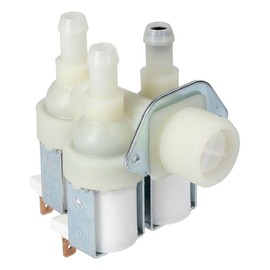 Solenoid Valve 90° 3 x 10.5 mm Diameter with Reducer Compatible with Miele 1678013 in Washing Machine LUTH Premium Profi Parts