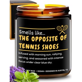 Funny Tennis Candle, Unique Sports Themed Gifts for Men & Women, Hilarious Tennis Lover Gifts for Coach and Player, Perfect Present for Birthday, Christmas, Special Occasions, Gift Ready