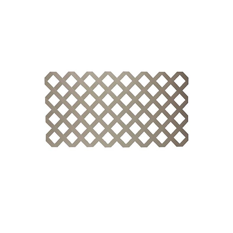White Plastic Lattice Fence (48 in.) for Use with Fanta-Sea