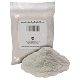 NatureJam Agar Agar Powder 1 Pound-Premium Gel Strength Gelatin Substitute For Vegans.