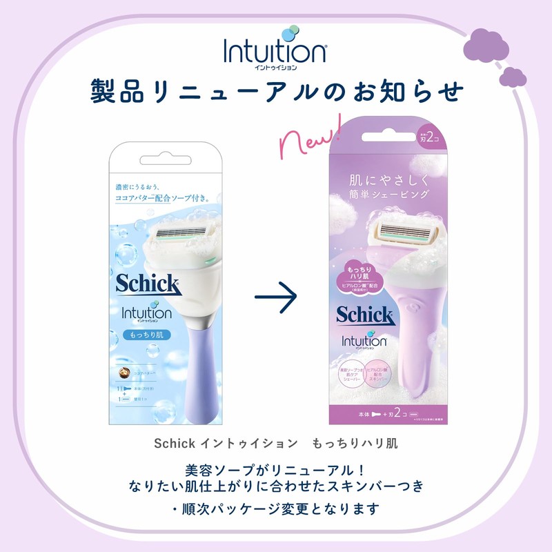 Chic Schick Intuition Thick Skin Slim Holder (Includes Blade +
