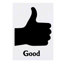 'Good Thumbs Up' Temporary Tattoo - Water Resistant, Skin-Safe, Non-Toxic Transfer (TO00083781)