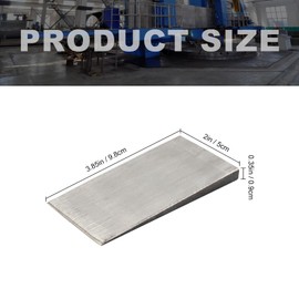 Steel Flange Wedge, Beveled Washers Right Angle Wedges, Triangle Metal Shims, Steel Silvery Spreading Triangle Wedges, Metal Shims for Welding Machines lathes Workshop Factory (6, 4" x 2")