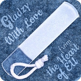 Genuine Czech Glass Foot File - Double Sided Surface with Different Grit, Gentle Callus Removal, Pedicure & Spa for Rough Skin, Professional Care of Heels, EU Quality