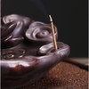 Dragon Incense Waterfall Burner with Multicolour Crystal Ball Ceramic Backflow