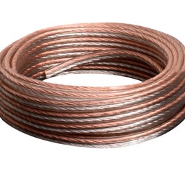 Conext Link PSC24CGS-100 Parallel Gold Silver Speaker Cables Full Gauge Oxygen Free Copper Zip Wire (24 Gauge, 100 feet)