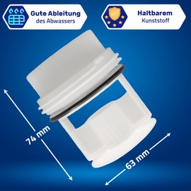 Washing Machine Filter 00647920 00605010 Lint Filter for Various Washing Machines for Bosch for Siemens for Balay for Constructa for Koenic for Lynx for Neff for Zelmer Warranty 10 Years Monteral