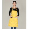 Waterproof Red Cotton Kitchen Apron with Front Pocket