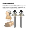 1/4in Shank Architectural Router Bit 4 Flute Round Corner Molding