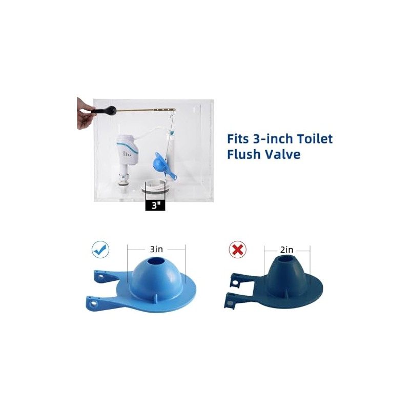 Gerber Toilet Flapper Replacement, 2 Pack 3 inch for Gerber