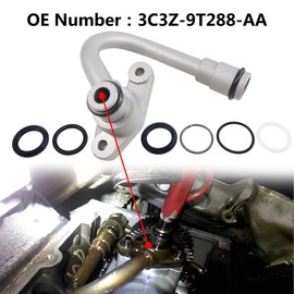 HPOP Discharge Tube,Fits for Ford 2003-2004 6.0 L F-250 F350 F450 F-550 Super Duty,Fits for Ford Excursion 2003-2004,Fits for Ford E-350 Super Duty Van,High Pressure Oil Pump Replace 3C3Z-9T288-AA