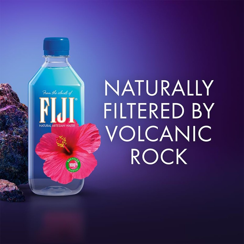FIJI Natural Artesian Bottled Water 500mL / 16.9 Fl Ounce