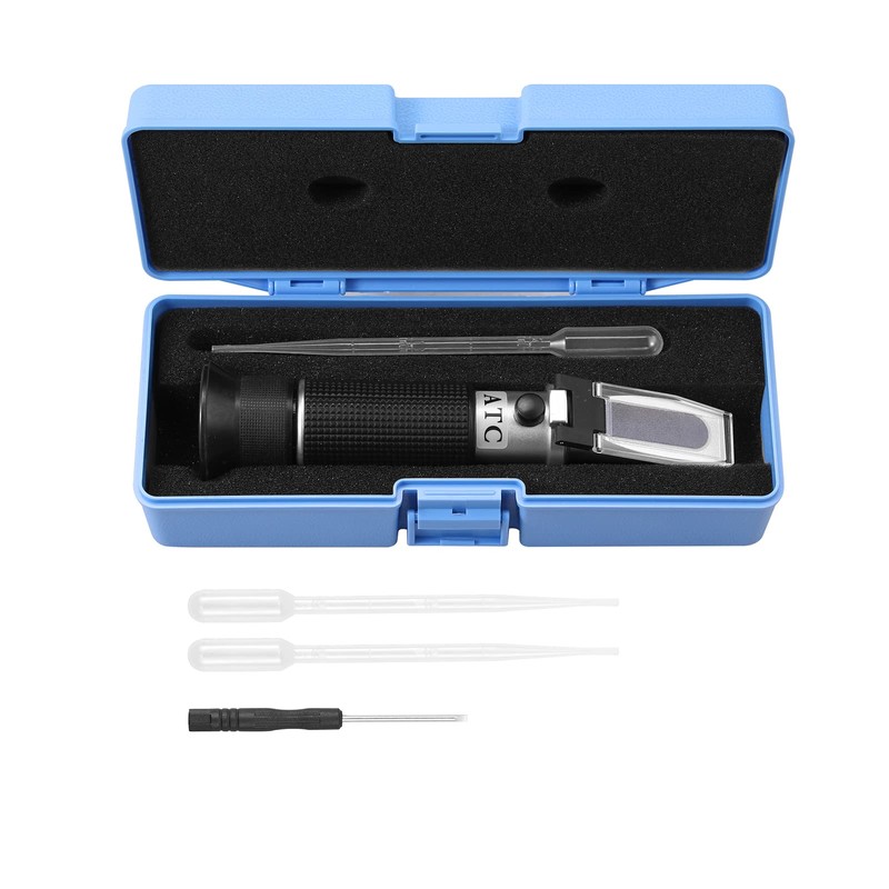 AUTOUTLET Salinity Concentration Meter, Salt Refractometer, Salt Concentration, Automatic Temperature