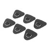 6Pcs PVC D Ring Patch Elastic Rope Set Stainless Steel