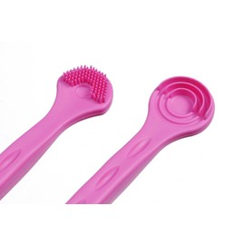 Tongue Cleaner Brush & Spatula (Berry) G-2181