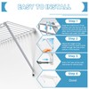 Yingsi-fty 6 Pack Heavy Duty Wire Shelf Bracket Set,12 inch