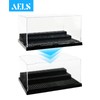 AELS 3-Level Acrylic Display Case, Set of 2, Dustproof Showcase