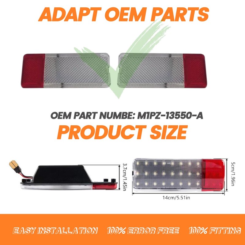 2pcs LED Panel Door Courtesy Interior Light For Ford F150